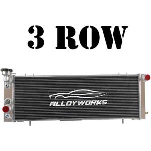 ALLOYWORKS 3 Row All Aluminum Radiator For 1991-2001 Jeep Cherokee XJ / 1991-1992 Comanche 4.0L I4 /I6