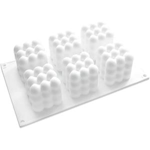 Mousse Silicone Cake Mould 3D Cube DIY Reusable Non-Stick Easy Release (Rubik's cube)