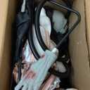 Haunted Hill Farm Soul Sucker Demon Reaper with Child by Tekky, Motion-Activated Talking Halloween Animatronic for Creepy Indoor or Covered Outdoor Halloween Decorations, Plug-in or Battery Operated