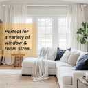 Curtain Rod 72-144 Inch, 1" Diameter Curtain Rods for Windows, Heavy Duty Long Drapery Rod with Brackets for Bedroom, Living Room, Kitchen, Patio(White)