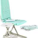 SuperHandy Portable Floor & Bath Lift  26V 51.8Wh Battery, Lightweight 19 lbs, Foldable, 330 lb Capacity, IP68 Waterproof Lift for Seniors, Ergonomic Seat with Removable Panels (Aqua Blue)