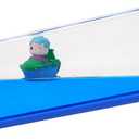 Anime Figure Merch Unsinkable Ship Model Pirate Boat in a Bottle BoxNon Sinking Acrylic Cruise Ship Fluid Drift Bottle Desk for Decor Ornament Fans Gifts (B)