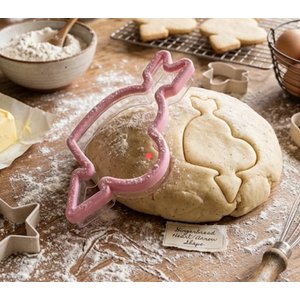 4 x Grippy Cupid Cookie Cutters, Pink Heart