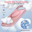 Mist-Armor Designed for iPhone 17 Pro Max Case, [Fit for Mag Safe] [Non-Slip Edge] Military Grade Protective Bumper Silicone Matte Phone Case Cover for iPhone 17 Promax 6.9" Men Women, Pink