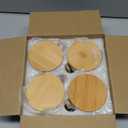 MHDCLY Overnight Oats Containers with Lids,16oz Overnight Oats Jars 4 Pack, Oatmeal Cups,Meal Prep Containers,Glass Meal Prep Containers with Lids,China Pudding Jars