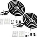 WB30X348 Electric Stove Burners Replacement 8'' 2350W By TOP-HEATER Upgraded 235217 Range Burner replacement Part Fit GE Hotpoint RCA Electric Range, 2Pack