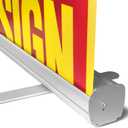 Anley 33 x 81 IN Retractable Roll-Up Banner Stand with Carrying Bag Portable Aluminum Display Stand for Trade Shows, Exhibitions, Events, Presentations, Advertising (Banner Not Included)
