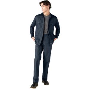 Dickies Men's Big-Tall Long Sleeve Work Shirt (3X, Dark Navy)