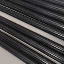 3/4 Inch Round x 32 Inch Length Staircase Deck Balusters Standard Plain Black Coated for Stair/Deck/Porch Pack of 10