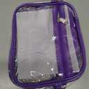 Clear Bag for Stadium Events - Stadium Approved Small Mini Clear Purse, Women's Top-Handle Handbags for Sports Concerts