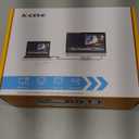 KVM Switch 2 Monitors 2 Computers Displayport HDMI 4K@144Hz, USB3.0 Dual Monitor KVM Switch for 2 Computers Share 2 Monitors and 4 USB Peripherals,Wired Remote 12V Adapter and 2 USB Cable