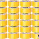 22 Pack Yellow Duct Tape Heavy Duty,8.3 Mil Thickness,2 Inches x 30 Yards,Strong Industrial Strength,Flexible,No Residue,Waterproof and Tear by Hand,Multi-Use for Indoor & Outdoor Repairs