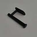 Toilet Paper Holder - Self Adhesive Toilet Paper Holder Wall Mount for Bathroom, SUS 304 Stainless Steel Command Strip Toilet Paper Roll Holder Stick On Wall, No Drilling - Matte Black (1PCS)