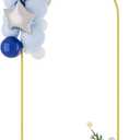 UDEAR 6.6FT Metal Arch Backdrop Stand,for Wedding Backgrounds Climbing Plants Event Decorations Outdoor Ceremonies,Gold