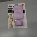 B.WELL Universal Fit Silicone Protective Boot and Detachable Tumbler Storage Pouch Set for 20/30/40 oz Water Bottles and Tumblers, Soft Lavender Purple