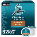 Caribou Coffee Caribou Blend, Keurig Single-Serve K-Cup Pods, Medium Roast Coffee, 32 Count(Pack of 1), Best By: 24 MAY 2026