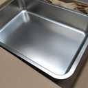 Large Stainless Steel Litter Box with High Sided, Metal Cat Litter Box, Odor-Free Non-Stick Litterbox Pan, Easy to Clean Pet Supplies Toilet Tray for Indoor Cats, Kittens or Multicat Homes