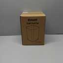 EmoH Small Bathroom Trash Can 2.1 Gallon /8-Liter Wastebasket, Modern Matte Black Stainless Steel Garbage Bin for Bedroom, Home Office, Toilet, RV, Under Sink, Near Desk