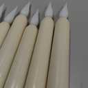 Flameless Taper Candles with Remote Control,6pack Dripless Plastic LED Candles,Flickering Candle Battery Operated,9.2'Classic Tall Candle for Wedding,Party,Halloween,Christmas,Home Decor (Ivory)