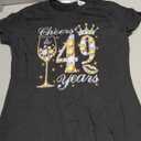 Cheers to 49 Years Old Happy 49th Birthday Queen Drink Wine T-Shirt