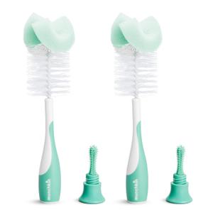 Munchkin Sponge Bottle Brush, 2 Pack, Green