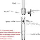 24.5inch Light Up Swords Sabers(Only Rainbow Color),Dueling Light Sword for Adults and Kids,FX SoundMotion Sensors) and Metal Hilt,Type-C Rechargeable,Halloween Xmas Toys Present ,Galaxy War Fighters