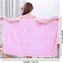 Women's Bath Towel Wrap Shower Wrap Towel Robes with Closure Quick Dry Lightweight Cover Up XL-XXL/130IBS-175IBS