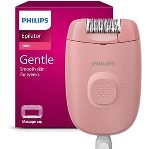 Philips Epilator Series 2000, Corded Epilator for Legs and Body, Hair Removal Device for Women, Model BRE227/00