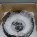 FUMAT Tiffany Pendant Light Rose Flower Stained Glass Hanglamp 16 Inch Wide Shade Chandelier Hanging Lights Fixture 110V Ceiling Pendant Lamp 2PCS LED Bulb Included