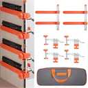 Drawer Slide Installation Jig with Toggle Clamp,Cabinet Hardware Jig with Magnetic Arm Punch Locator, Installing Faster, Straighter, and Smarter(4 Layers)