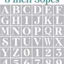 8 Inch Large Letter Stencils - Alphabet Stencils for Painting on Wood, DIY Crafts & Wall Signs