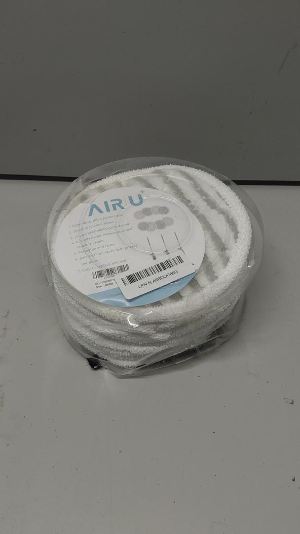 AIR U+ 8 Pack Replacement Steam Mop Pads for Shark S8201 S8001 S7001 S7201 S7000AMZ S7000 S7005 S7020 S7001C Steam Mop, Steam & Scrub All-in-One Scrubbing and Sanitizing, Dirt Grip Scrub Washable Pad