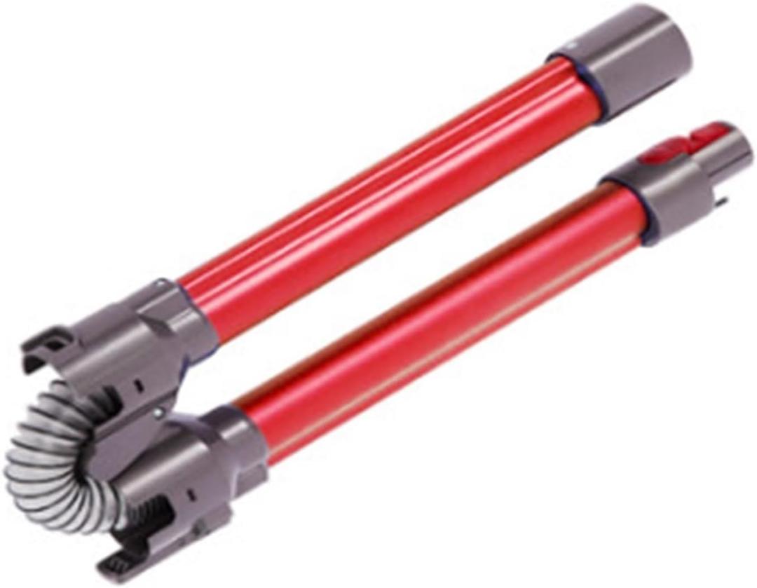 Vacuum Cleaner Extension Rod, Straight Pipe, Folding Pipe Fittings/Replacements, Compatible For Dyson, V7V8V10V11(Red)