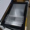FRIGIDAIRE EFRF7003-BLACK Chest Deep Freezer, 7 Cu. Ft, Black Adjustable Thermostat-Removable Vinyl Coated Wire Basket-Easy Defrost Drain