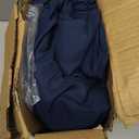 Amazon Basics Lightweight Super Soft Breathable Brushed Microfiber 4 Piece Bed Sheet Set with 14-Inch Deep Pockets, Wrinkle Resistant, Queen, Navy Blue, Solid