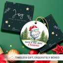 4 x Golf Christmas Ornaments 2025 - Golf Gifts for Men Women Dad Husband, Ceramic Golf Ornament for Christmas Decorations, Gifts for Golfers, Golfing Lovers, Friends