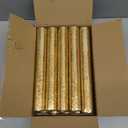 10 Packs Gold Table Runner Roll  11x84 Inches Metallic Mesh Sparkling Glitter Party Decor for Weddings, Holidays, Dining Table Shiny Runners for Table (Gold, 10 Pieces)