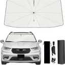 2017-2025 Upgraded for Chrysler Pacifica Sunshade, Portable Foldable Sunshade Accessories, [Nano Ice Crystals Coating] UV Protection, Keeps Interior Cool (for Chrysler Pacifica 2017-2025)