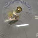 Marsui 4 Pcs Clip-on Dome Shade for A-type Bulb Round Light Cover 7 5/8" Diameter x 4 1/10" Height Lamp Shades Location Fixtures for Home Indoor White Finish (Classic and Pattern,Gold Clip)