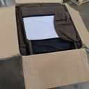 Manual Recliner Chair with Heating & Massage,Ergonomic Overstuffed Breathable Fabric Reclining Chair with Side Pockets,Q235 Steel Frame Lazy Boy Recliner Single Sofa for Living Room Bedroom (Brown)