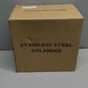 Stainless Steel Colander Set of 3 (1.5-3-5Quart) | Durable Rice and Pasta Strainer with Handle | Oversized Handles | Nesting Design | Rust-Resistant & Dishwasher Safe