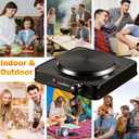Vivicreate Electric Hot Plate, Portable Countertop Electric Cooktop, Adjustable Temperature Control, 110V Extra Burner for Apartment, Dorm, RV, Small Kitchen (Single Cast Iron Burner)
