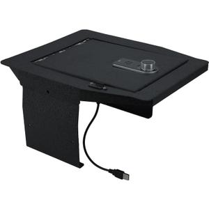 Center Console Safe Vault - KEREN Console Gun Safe Box Compatible with Ford F150 2015-2020, with Superior Fingerprint Lock Center Console Safe Vault - KEREN Console Gun Safe Box Compatible with Ford F150 2015-2020, with Superior Fingerprint Lock