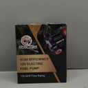 110 GPH Electric Fuel Pump, Barb Fittings Included for Leakproof, External Fuel Pump with Universal 3/8" NPTF for Carbureted Street & Strip (Gasoline Only)