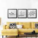 LaVie Home 20x20 Picture Frame, Square Poster Frame with High Definition Plexiglass, 20x20 frame, Horizontal or Vertical Wall Gallery Poster Frames Suitable for Photos, Artworks, Posters,Puzzle, Black