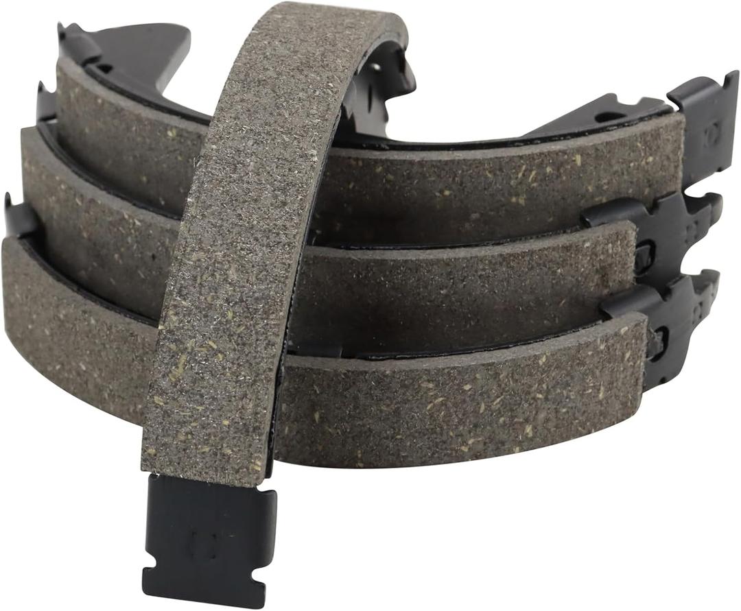 TRQ Rear Parking Brake Shoe Set Compatible with 2017-2020 Genesis G80 2015-2016 Hyundai
