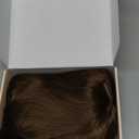 REECHO Brown Bob Wig with Bangs, 11" Short Bob Wigs Synthetic Replacement Hair Wigs for Women - Chestnut Brown