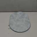 ADRIMER Placemats, Heat Resistant Oval Placemats Set of 6 Washable 12 x 17 Inch, Waterproof Table Mats, Wipeable Pu Place Mats for Kitchen, Dining Room, Light Blue