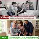 Premium Sock Aid Compression Hose for Women Men Aide Assistance Device Puller Daily Living Aids for Assist Seniors Putting Elderly Wide Stocking