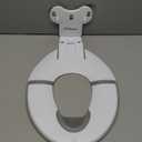 Orzbow Foldable Travel Potty Training Seat, Toddler Toilet Seat Attachment for Adult Toilets, Portable Potty with Suction Cups, Adjustable Length, Splash Guard, Non-Slip Base, Easy to Clean, White